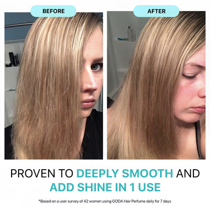 Goda Hair Perfume Spray for Women, Pearl Crush, Alcohol-Free Hair Fragrance Mist, Long-Lasting Fresh Linen Scent, Refreshes Hair Between Washes, Softens & Reduces Frizz, Lightweight, Non-Greasy, All Hair Types