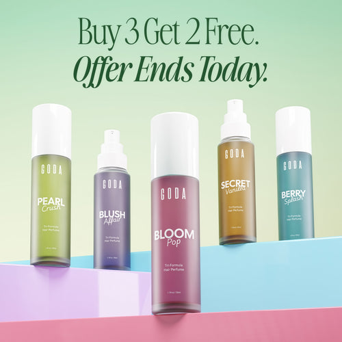 Goda Hair Perfume Spray for Women – Alcohol-Free Hair Fragrance Mist, Long-Lasting Scent, Refreshes Hair Between Washes, Neutralizes Odor, Softens & Reduces Frizz, Lightweight, Non-Greasy, All Hair Types