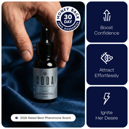GODA Pheromones Cologne for Men Infused with Real Pheromones – Citrus and Lavender Scent – Sophisticated Fragrance for Confidence and Presence – Perfume for Men – 15ml/0.50 fl oz