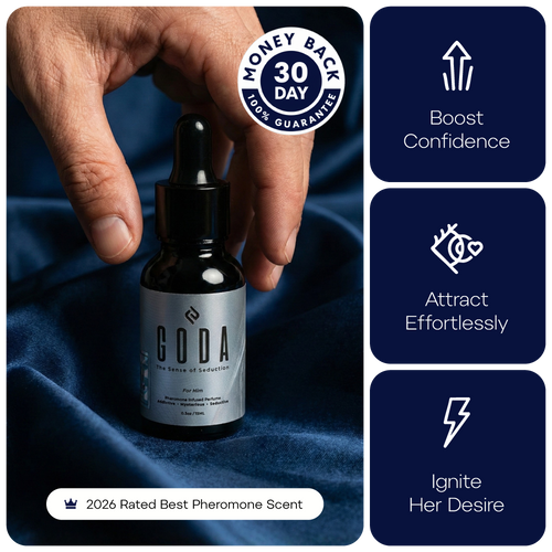 GODA Pheromones Cologne for Men Infused with Real Pheromones – Citrus and Lavender Scent – Sophisticated Fragrance for Confidence and Presence – Perfume for Men – 15ml/0.50 fl oz